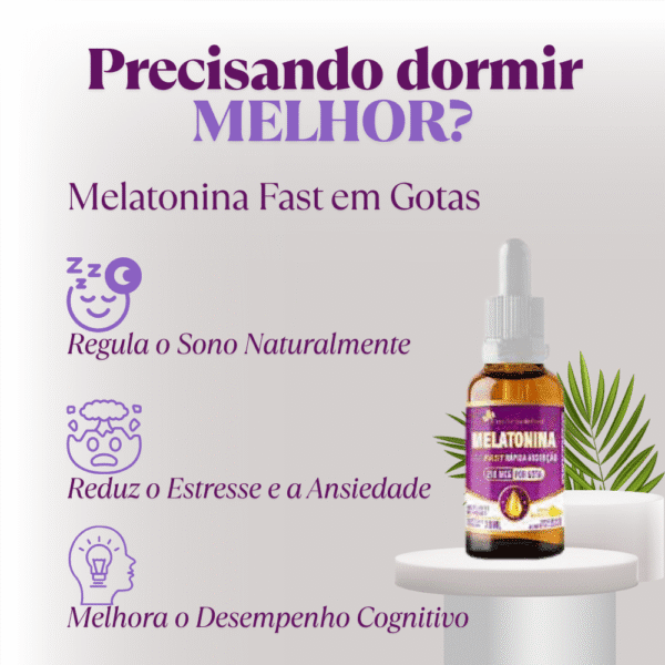 Melatonina Fast <br>Gotas de Absorção Rápida - Imagem 3