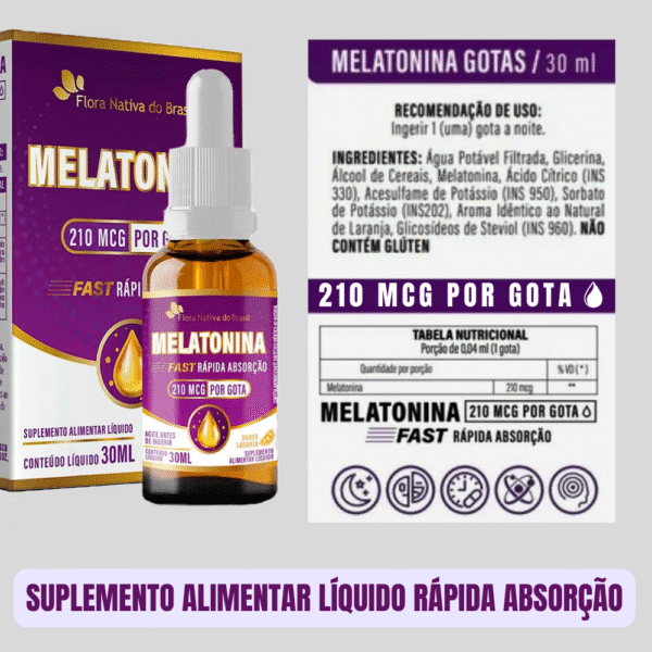Melatonina Fast <br>Gotas de Absorção Rápida - Imagem 2