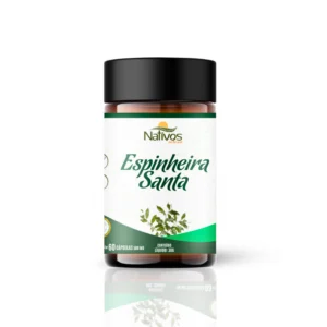Frasco de Espinheira Santa 500mg DigestDetox Natural com fundo branco, suplemento natural em cápsulas.